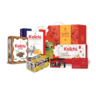 Set quà Tết Bảo Ngọc - "Xuân Hạnh Phúc" - Quà biếu, quà tặng  cao cấp, sang trọng - Hộp thiết kế tinh tế, đẹp mắt