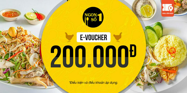 E-Voucher trị giá 200.000đ tại Gà Ta Ngon Số 1