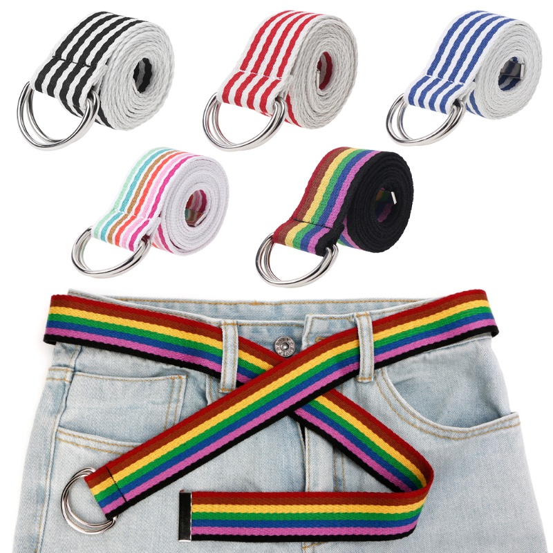 Thắt Lưng Vải Bố Khoá Kim Loại Thời Trang