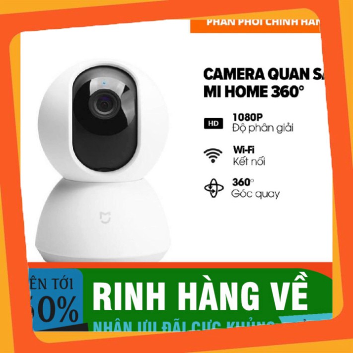 GIÁ TỐT NHẤT Camera Xiaomi Mi Home Security 360° 1080p - Hàng chính hãng Digiworld phân phối ..