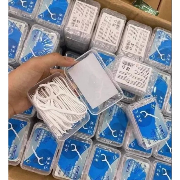 Hộp 50 chỉ nha khoa , sạch răng miệng an toàn cho lợi