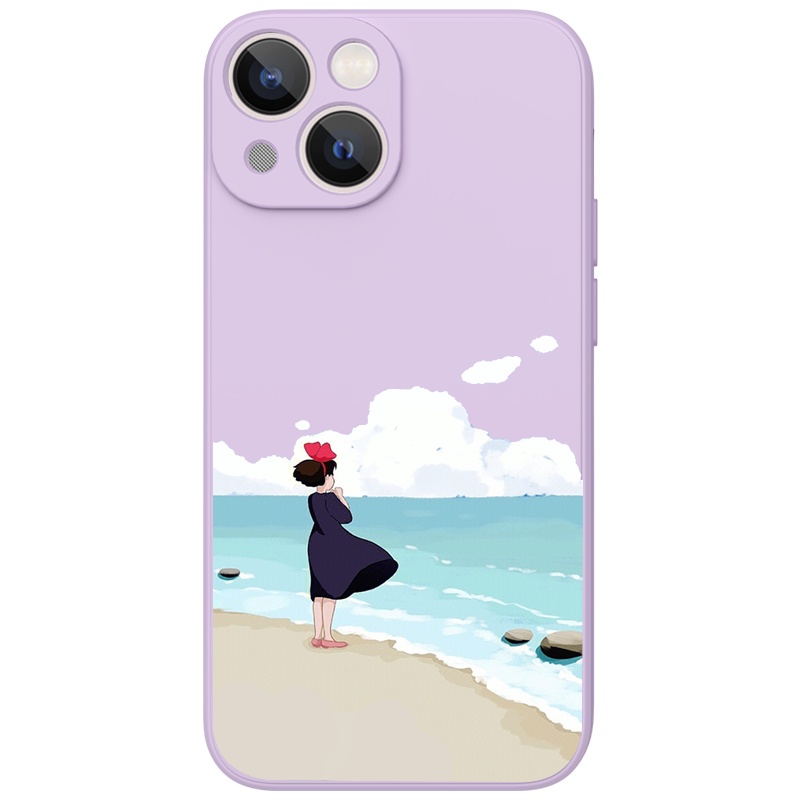 Ốp lưng JURSUE mềm hoạt hình dễ thương đẹp Cho iPhone 14 13 12 11 Pro Max SE 2020 X XR XS 8 7 ip 6S 6 Plus kute Y2376