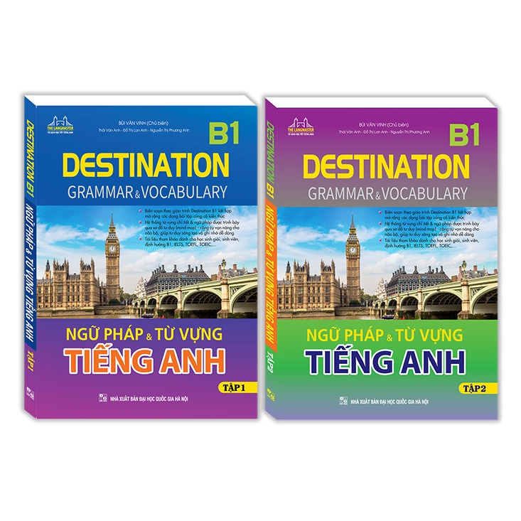 Sách Combo 2 Cuốn - DESTINATION B1 - Ngữ Pháp Và Từ Vựng Tiếng Anh ( Tập 1 + Tập 2 )