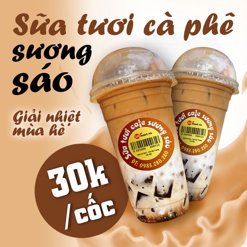 Sữa tươi cafe sương sáo 700ml