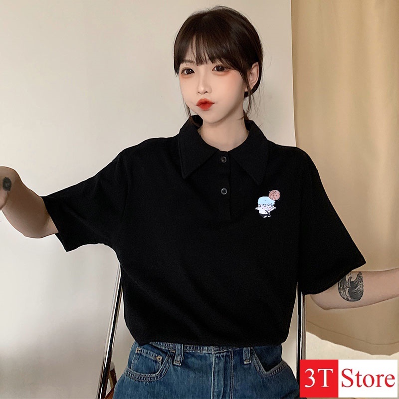 Áo Polo Nữ Freesize, Cotton - thấm hút mồ hôi | BigBuy360 - bigbuy360.vn