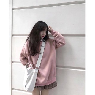 Áo Sweater Basic Trơn Đủ Màu