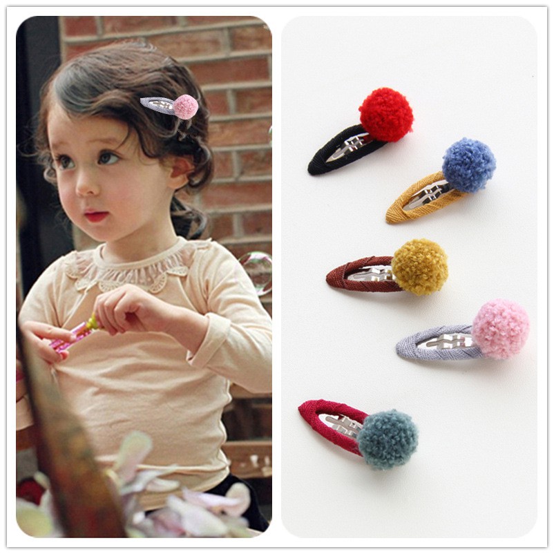 Set 2 kẹp mái tóc hình nơ cho bé gái