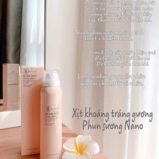 Xịt khoáng tráng gương BE’BALANCE VIVID MIST