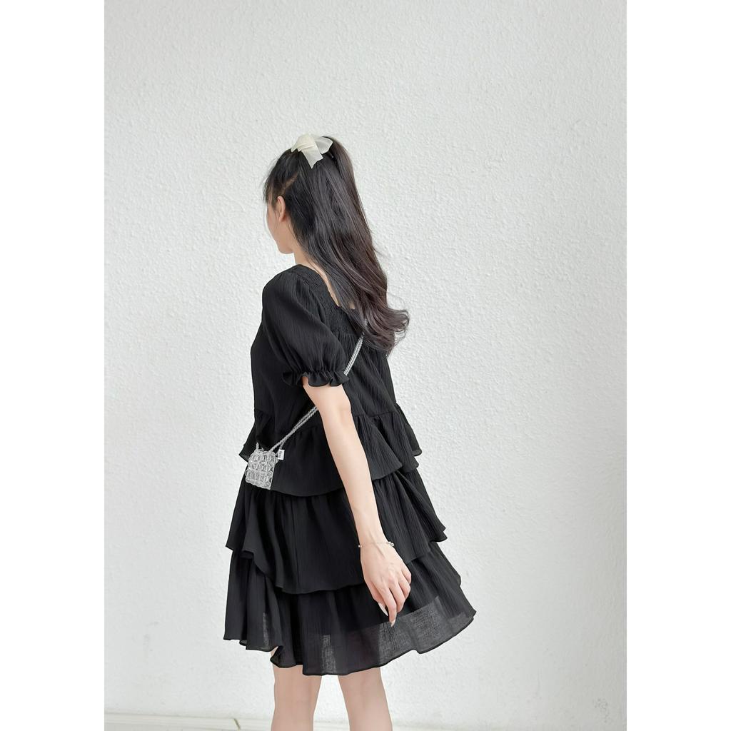 Váy kiểu dáng xòe nhiều tầng May Boutique Váy kiểu May23#30 xoè tầng VKZ23D_105.008