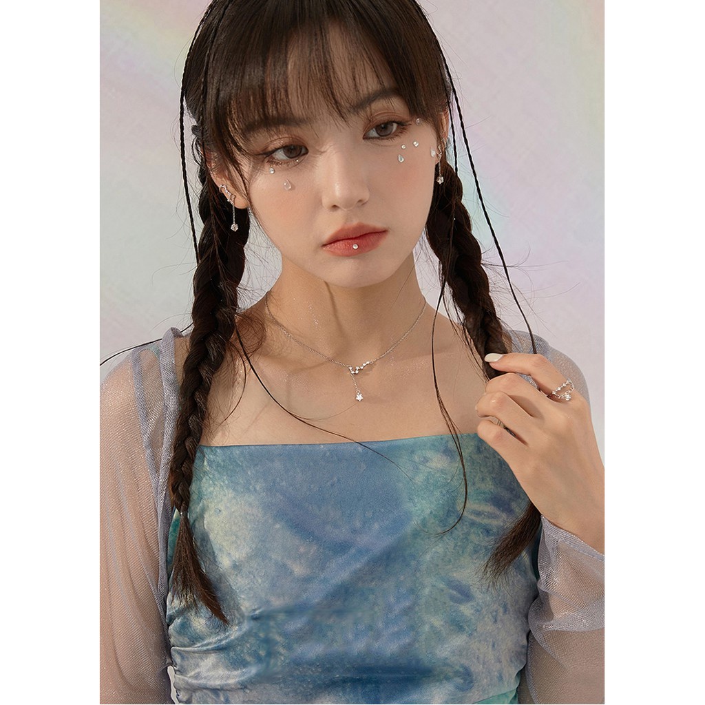 (069) Dây Chuyền Bạc Hình Chòm Sao Kim Cương Lấp Lánh Thu Hút ✨