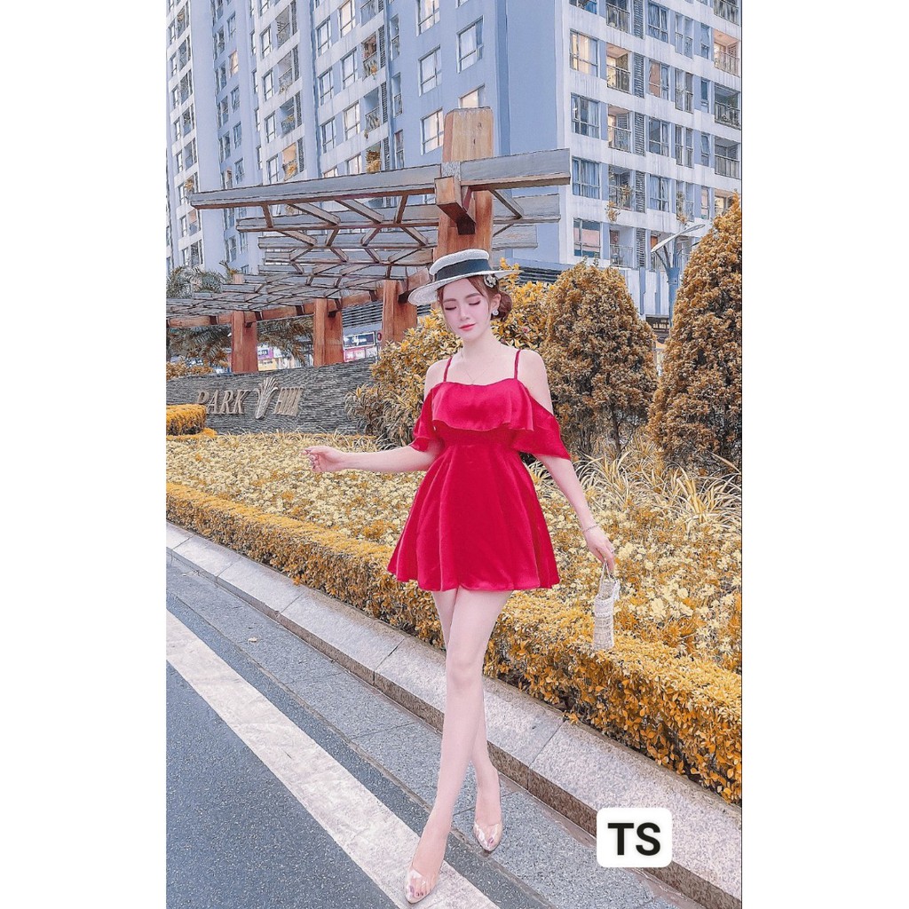 váy thiết kế hai dây lụa,váy hai dây đi biển trẻ trung | BigBuy360 - bigbuy360.vn