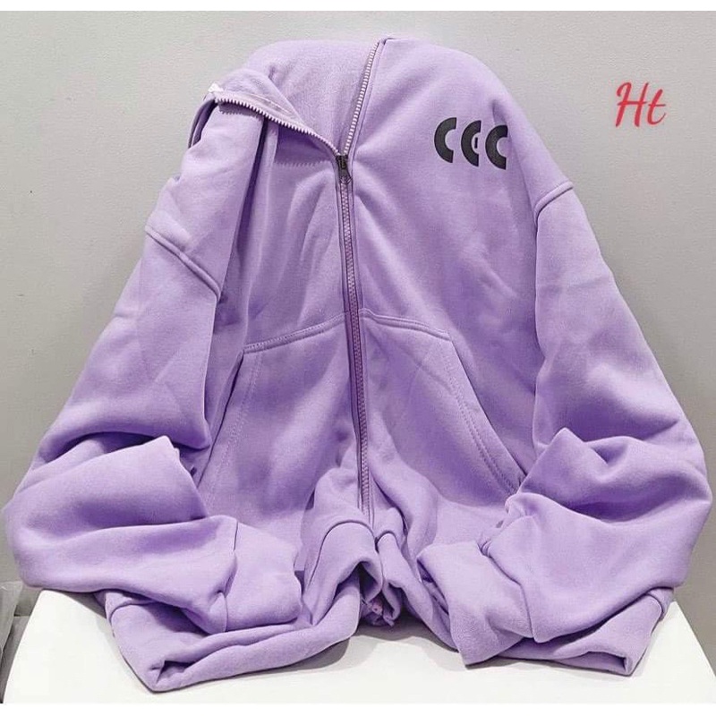 ÁO KHOÁC NỈ COTTON CCC HT12, Áo nỉ Unisex from rộng, Chất nỉ ấm mặc không xù, thiết kế phong cách - MODY