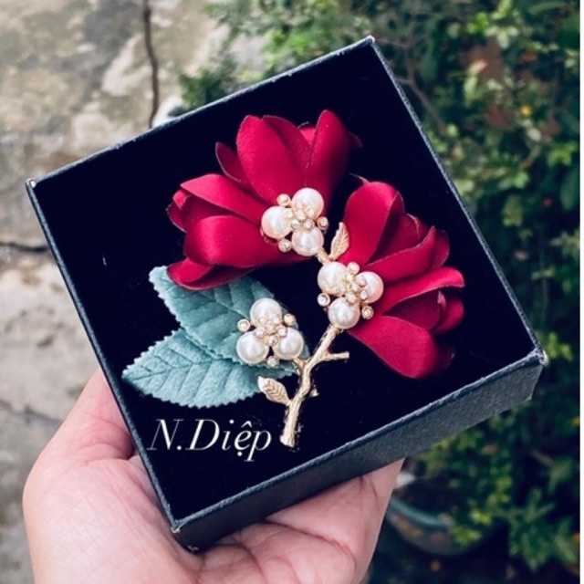 Hoa cài áo cao cấp-nhiều màu