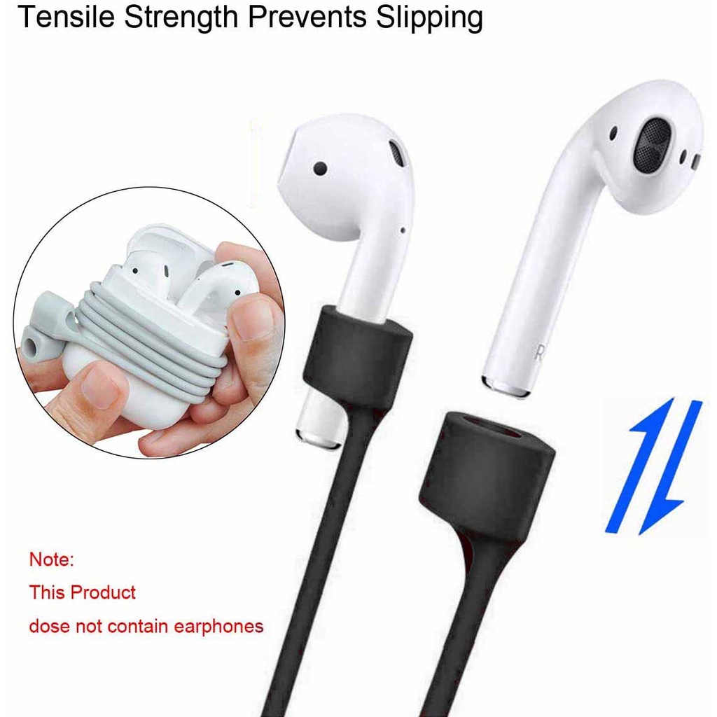 Set 2 Dây Đeo Silicon Từ Tính Chống Thất Lạc Cho Tai Nghe AirPods Pro / 3 / 2 / 1