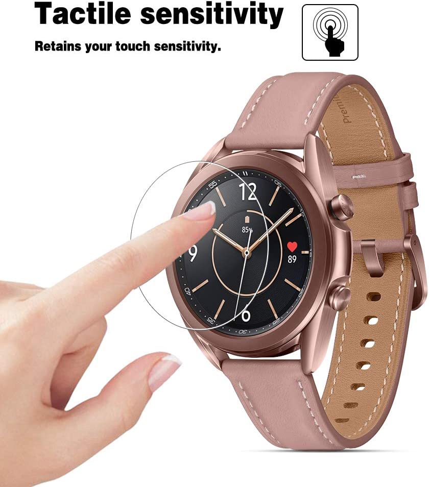 Kính cường lực bảo vệ màn hình đồng hồ chống trầy xước / dấu vân tay cho Samsung Galaxy Watch 3 41mm 45mm