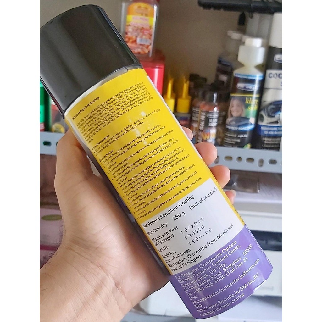 Dung Dịch Đuổi Chuột Đông Cơ Xe Hơi 3M Rodent Repellant Coating 250ml