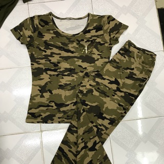 Bộ thun rằn ri nữ