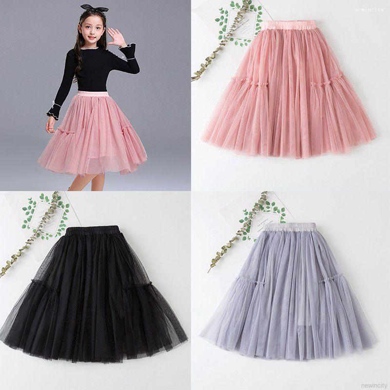 Chân váy xòe dễ thương phong cách Hàn Quốc dành cho bé gái