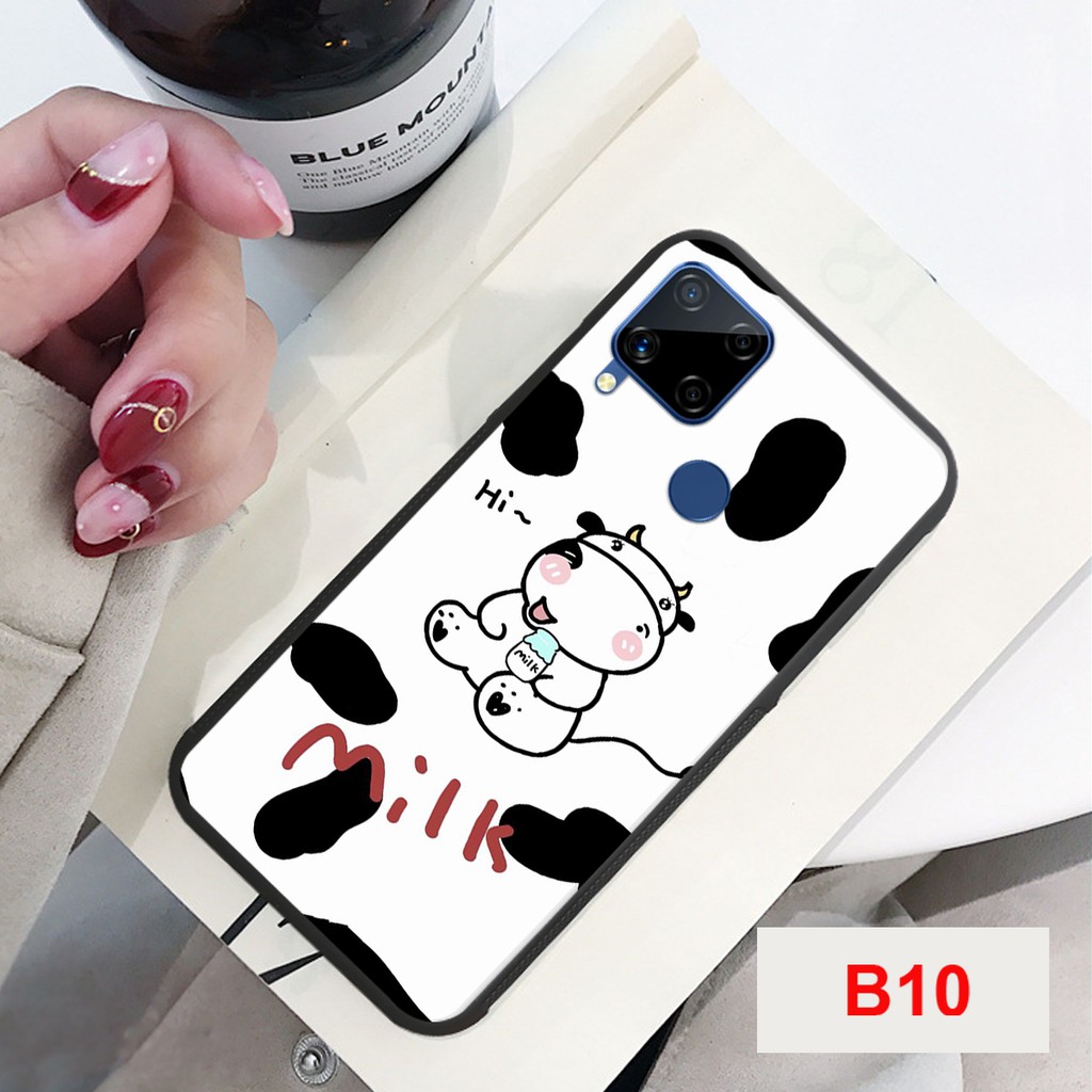 ỐP LƯNG OPPO REALME C11/C12/C15 IN HÌNH BÒ SỮA MILK ĐA DẠNG MẪU MÃ
