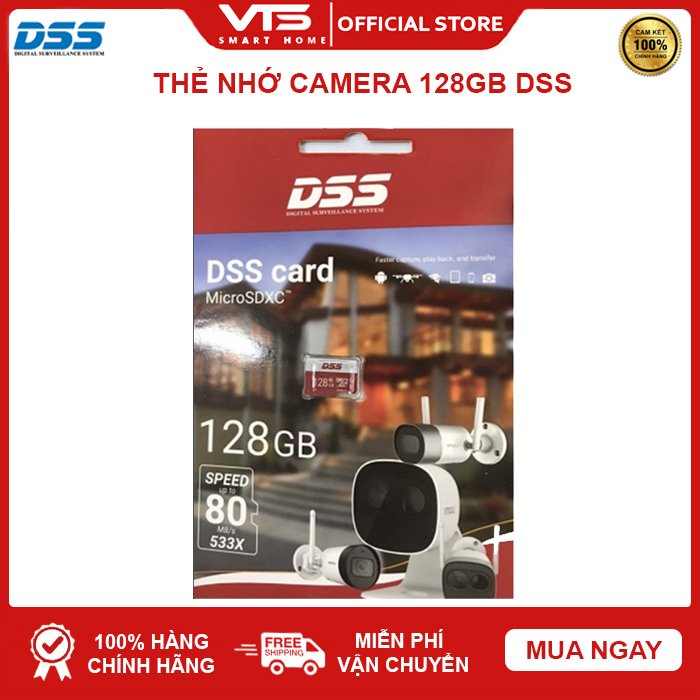 Thẻ nhớ Micro SD 32/64/128GB DSS Class 10,Chuyên dụng Camera - Hot - Chính Hãng DSS - Bảo Hành 3 Năm