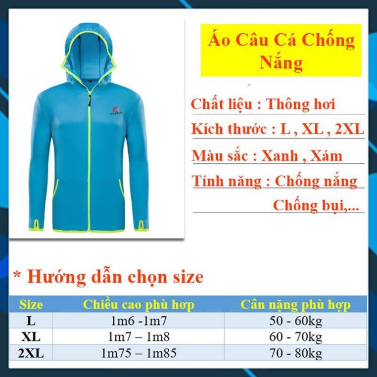 [Chất Lượng] Áo Chống Nắng_  Áo Câu Cá Chống Nắng Thông Hơi Kháng Tia UV cực tốt