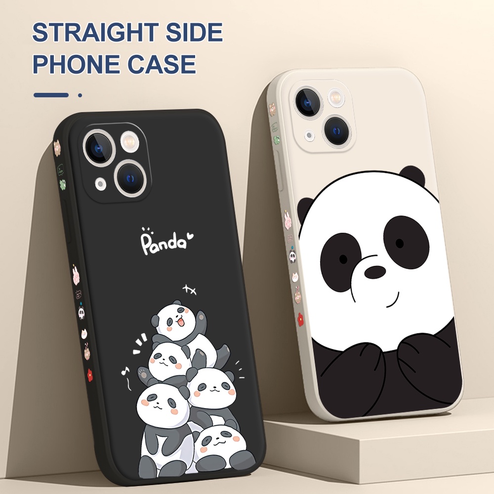 Ốp Điện Thoại Dẻo Họa Tiết Hoạt Hình Gấu Trúc Dễ Thương Cho iPhone 11 Pro Max XR X XS Max iPhone 7 Plus 8 Plus 6 6S Plus 12 13 Pro Max 13