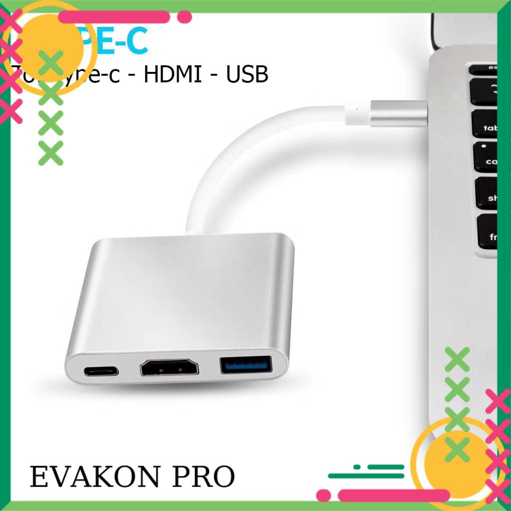 Usb Type-C To USB-C 4K HDMI USB 3.0, 3 trong 1, hỗ trợ Samsung MHL dây kết nối tivi máy chiếu với điện thoại