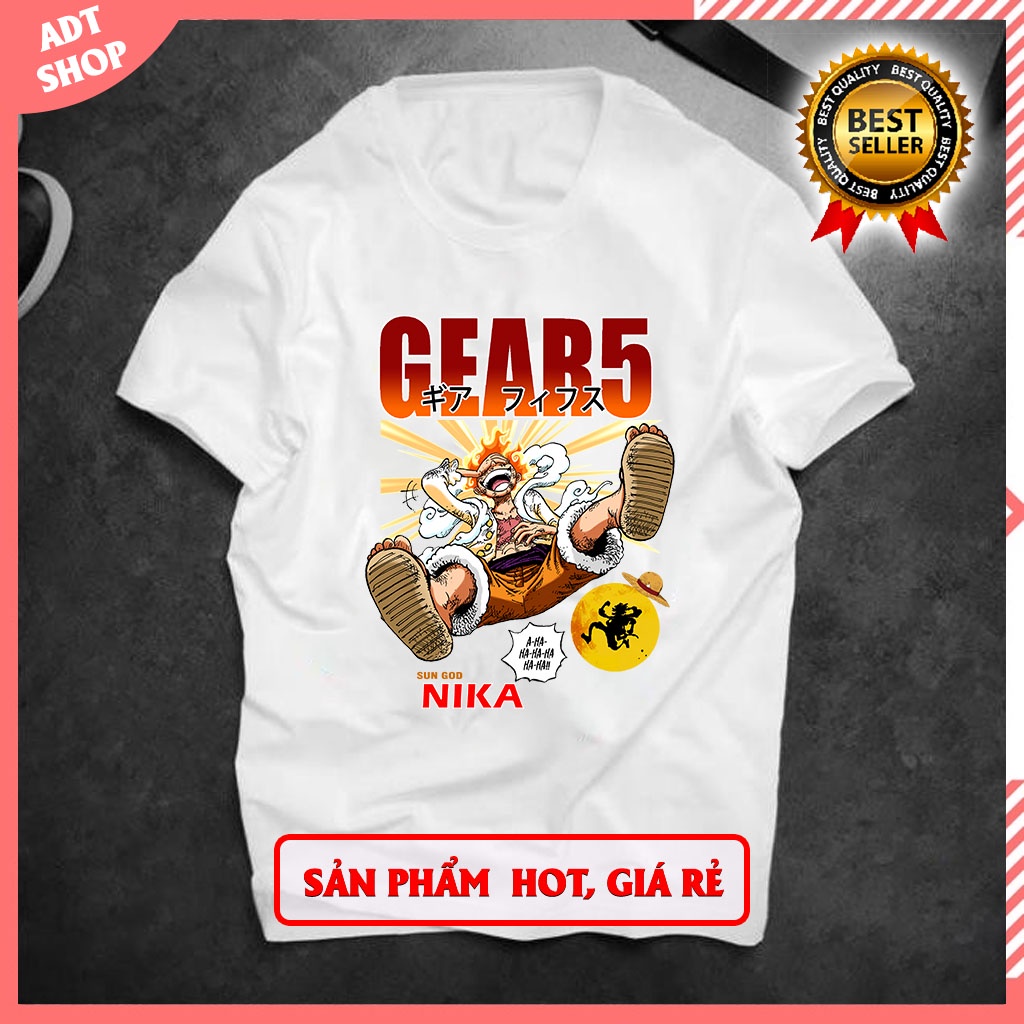 Áo thun LUFFY Gear 5 mũ rơm Zoro - Áo phông Nam Nữ Unisex in hình One Piece Đảo Hải Tặc dành cho các fan