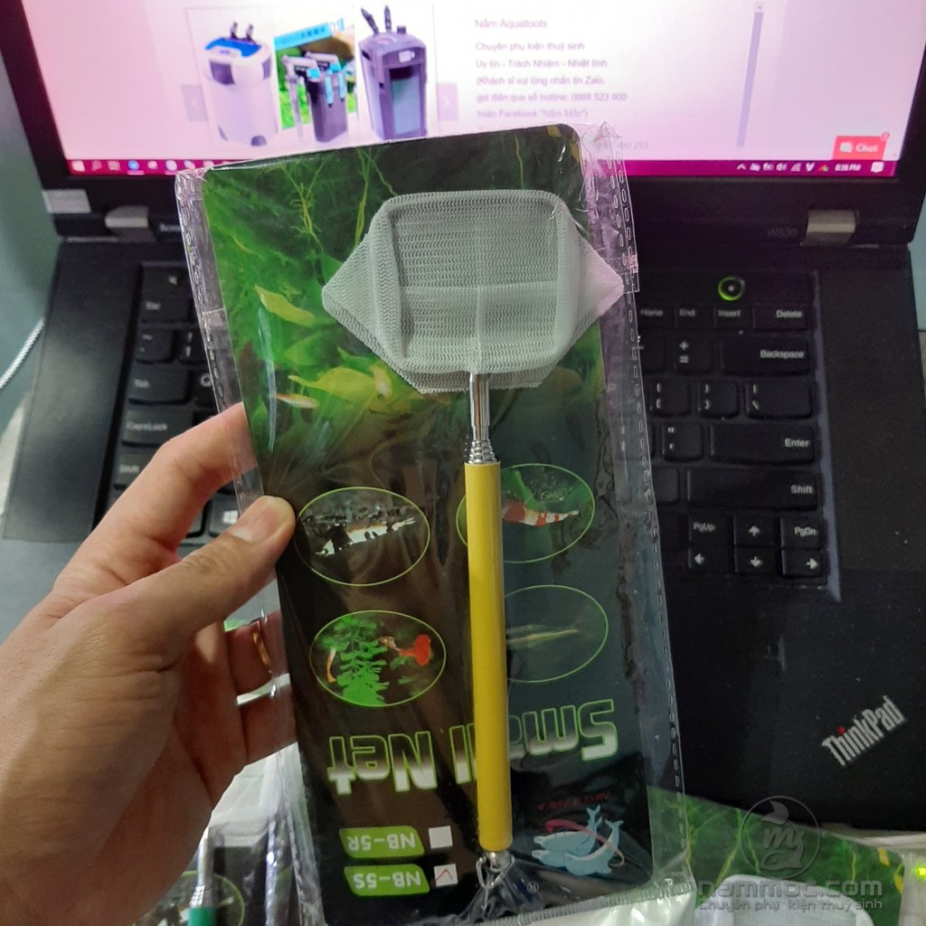 Vợt Tép 3D inox - Vợt Tép Xếp Khúc Nhỏ Gọn