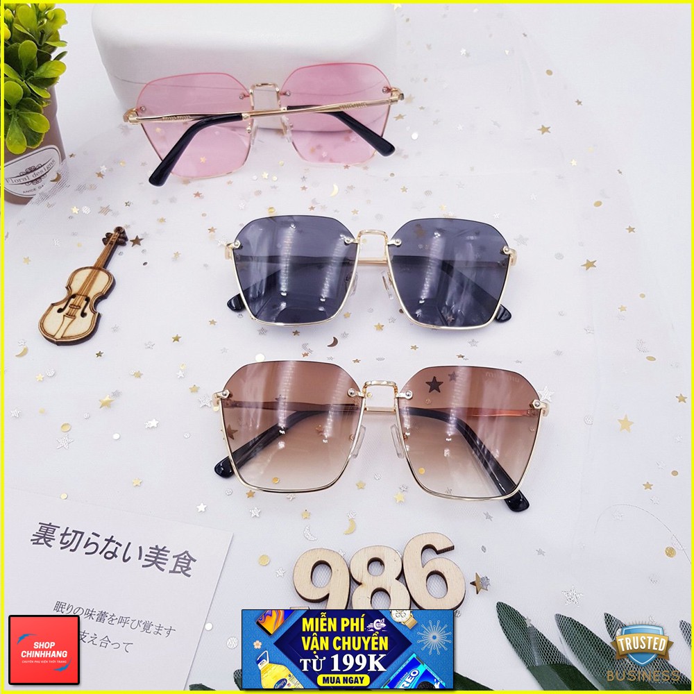 KÍNH MÁT NỮ XI ỐC 585 FORM NỬA GỌNG CAO CẤP AH986