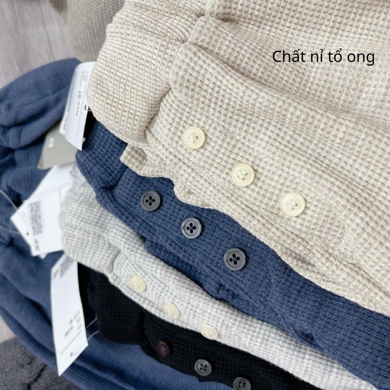 Quần nỉ tổ ong cho bé set 5 quần dài bé trai bé gái hàng xuất dư loại 1 bo chun đính kèm cúc cực kỳ cá tính JIMADO