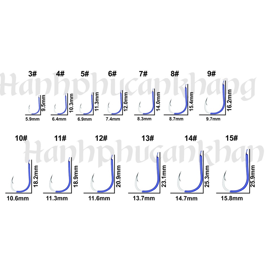 200 Lưỡi Câu Thép Titan