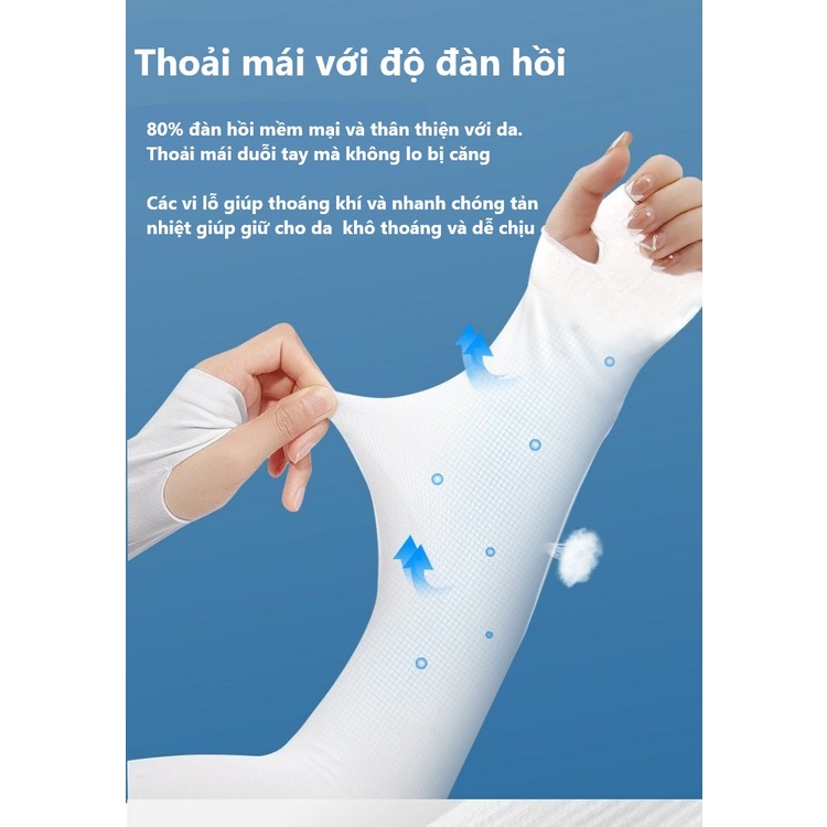 Găng tay chống nắng xỏ ngón Jengiang in chữ Let's Slim
