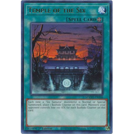 [ĐỖ LẠC SHOP ] THẺ BÀI YUGIOH -SPELL-Temple of the Six - MAGO-EN146 - Rare 1st