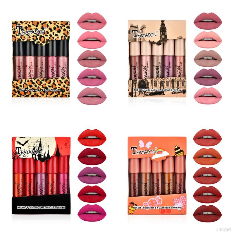 (Hàng Mới Về) Set 5 Son Kem Lì Mịn Mượt Như Nhung Kháng Nước Và Lâu Trôi | BigBuy360 - bigbuy360.vn