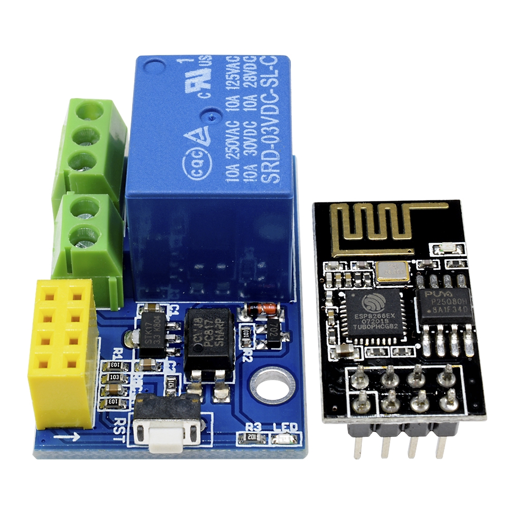 Mô-đun pcbfun điều khiển wifi ESP8266 5V bằng ứng dụng cho nhà thông minh ESP-01S