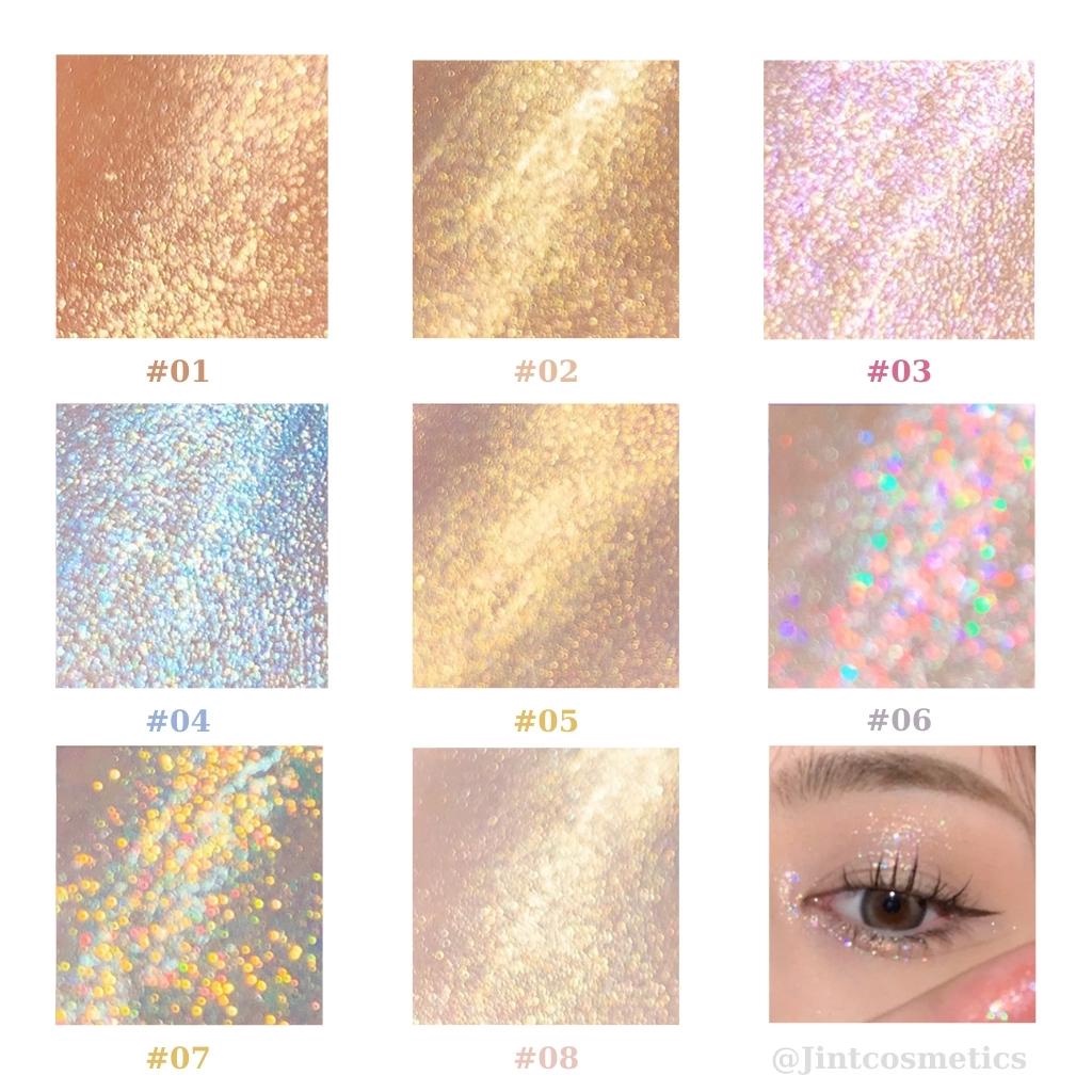 Nhũ mắt NIIU trang điểm bắt sáng hạt mịn lấp lánh dạng tuýp 39g - nhũ trang điểm nội địa trung jint