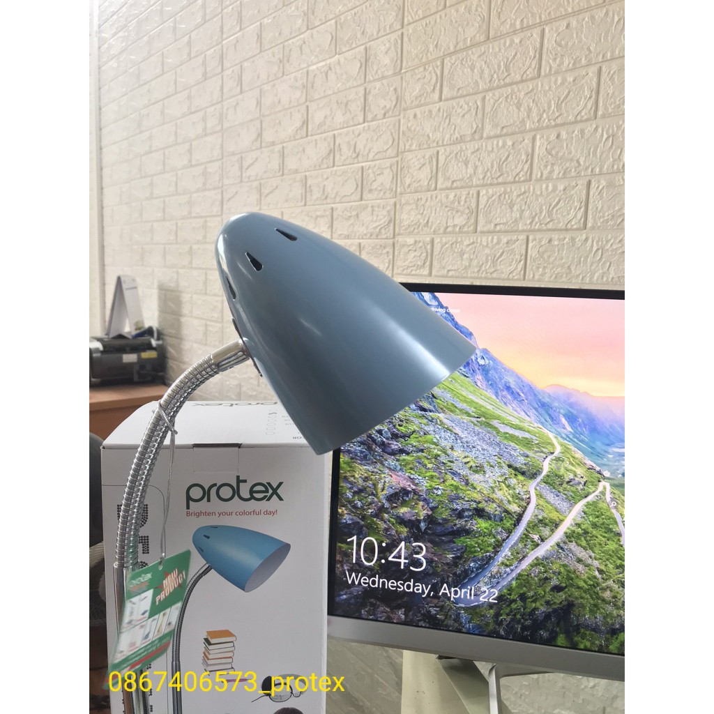 Đèn học chống cận thị Protex Model PR011 Xanh Than Có bóng❤️Bảo Hành 1 Năm