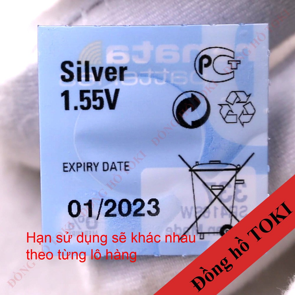 Pin đồng hồ oxit bạc 337-SR416SW chính hãng Thụy sỹ Renata