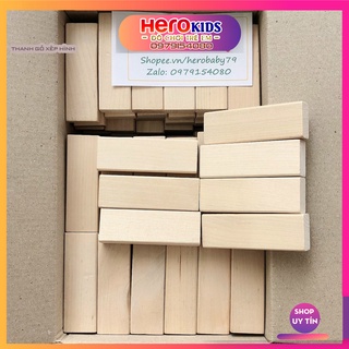 1Kg Thanh Gỗ Lớn (Hàng Đẹp) - Đồ Chơi Trẻ Em, Xếp Hình Domino Montessori Rèn Luyện Trí Thông Minh Cho Trẻ