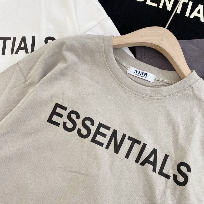 Áo thun chữ ESSENTIALS -3158 dày hang qchau