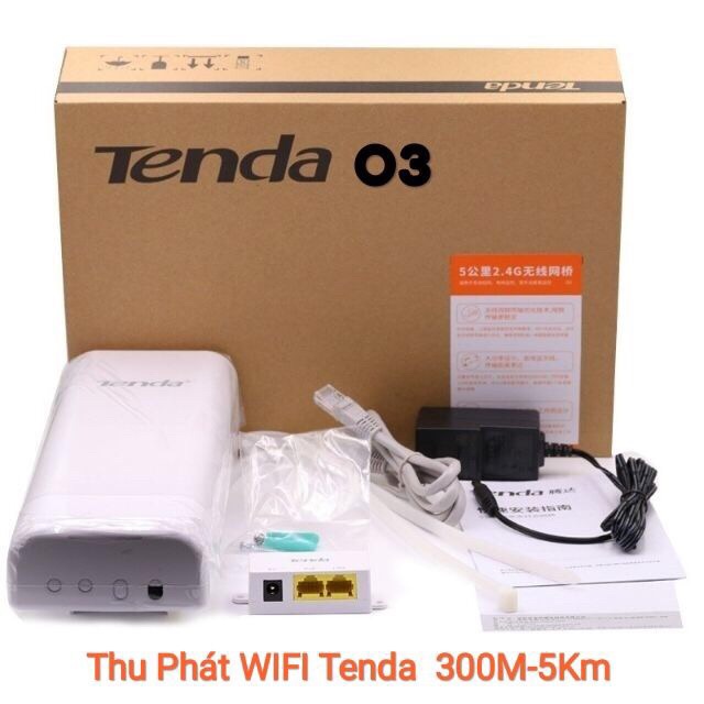 Thiết Bị Thu Phát Wifi Tenda O3 v2 Phát Xa 5KM Ngoài Trời O3 v2.0 | BigBuy360 - bigbuy360.vn
