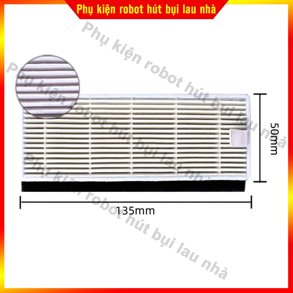 Phụ kiện chổi cạnh, lọc bụi, khăn lau, chổi chính robot hút bụi Ecovacs M82 , DM82