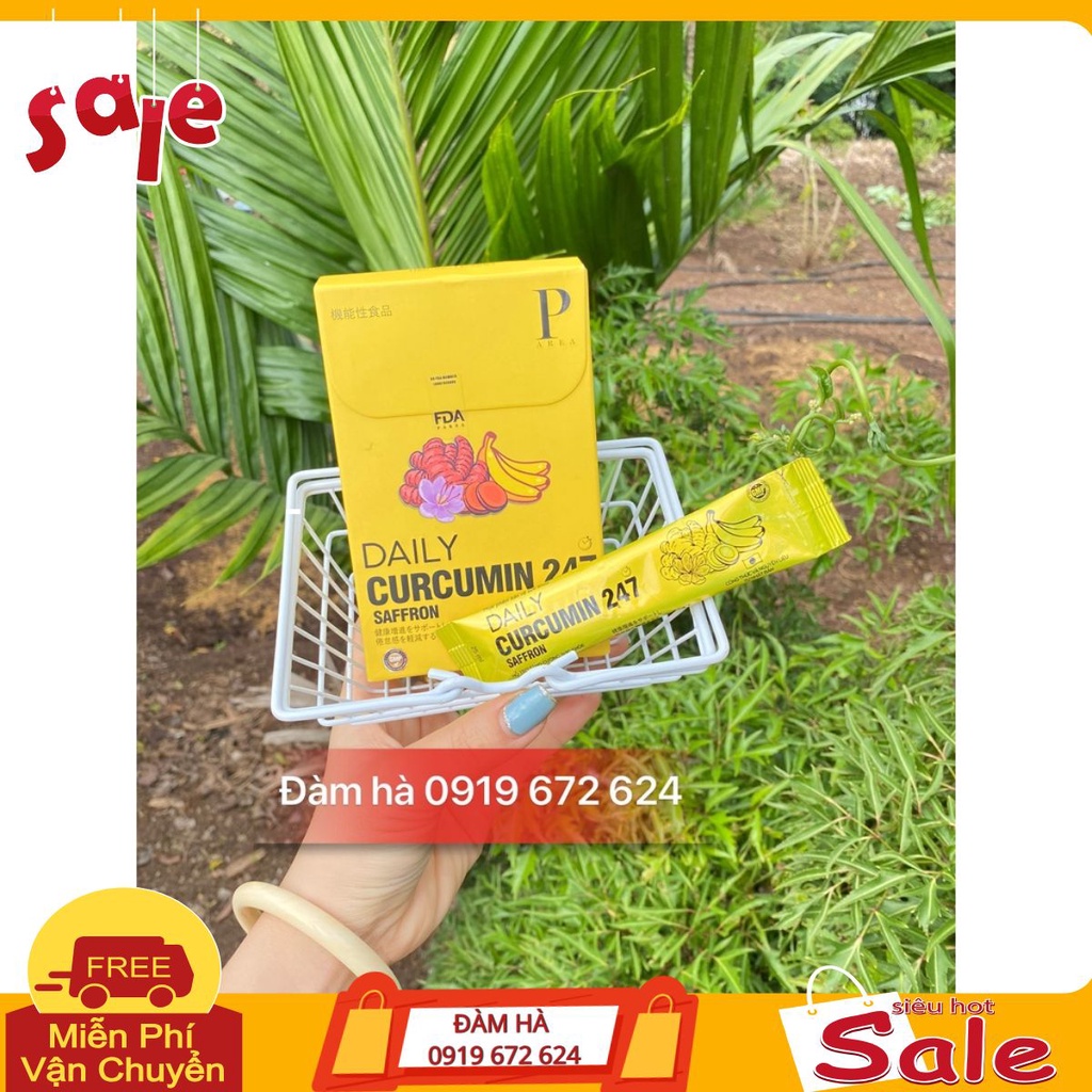 Thạch nghệ saffron vị chuối Daily Curcumin 247 Saffron damha
