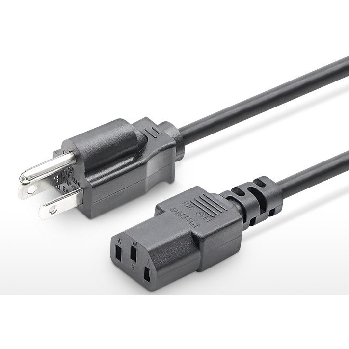Dây nguồn C13 3 chuẩn US tiết diện 3x0.75mm dài 1,5m