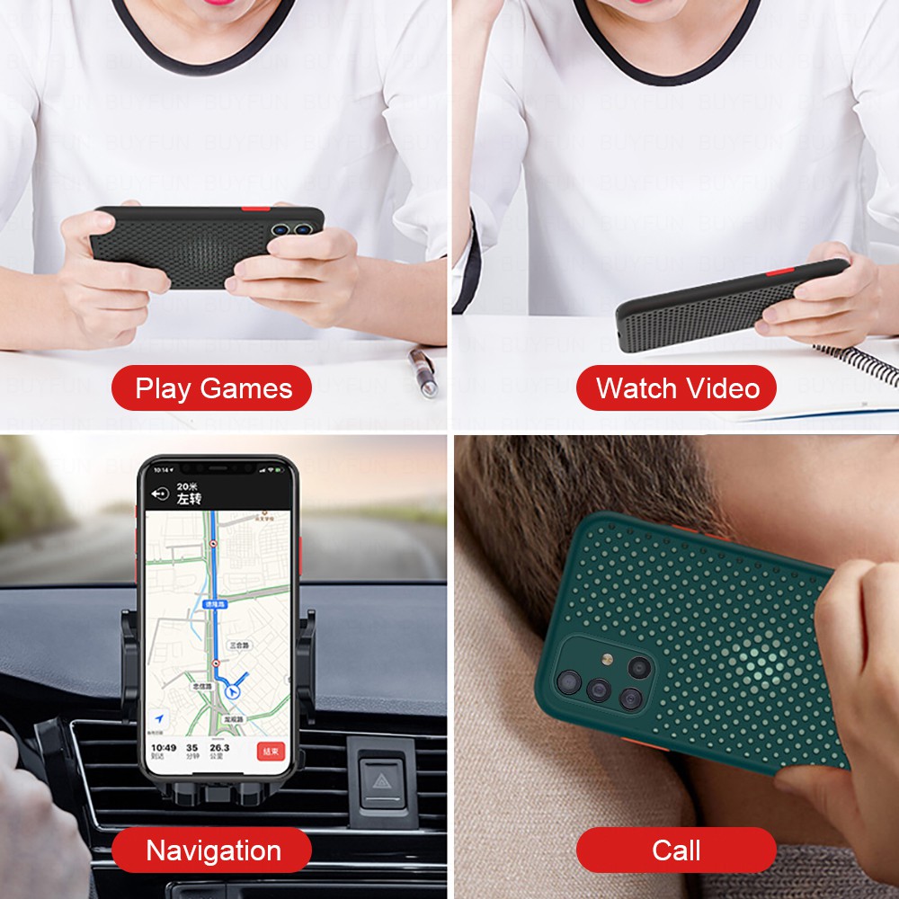 Ốp Điện Thoại Silicon Dạng Lưới Tản Nhiệt Thời Trang Cho Iphone 12 Mini Pro Max