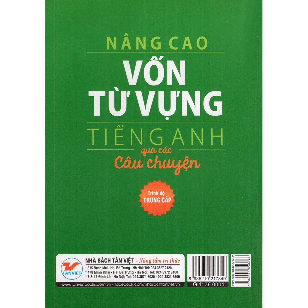 Sách - Nâng Cao Vốn Từ Vựng Tiếng Anh Qua Các Câu Chuyện (Trình Độ Trung Cấp)