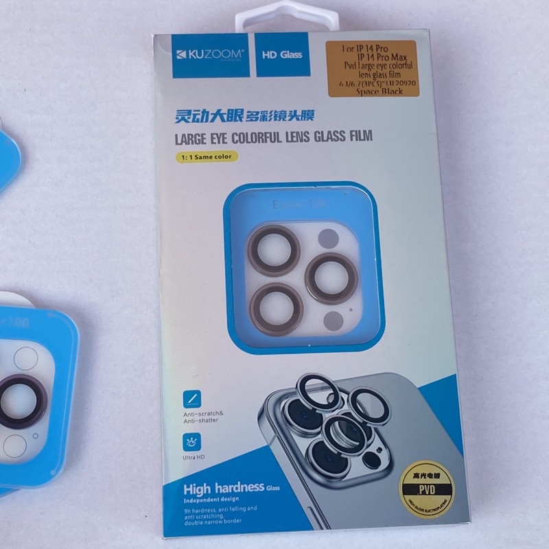 cường lực camera 14pro/14promax chính hãng kuzoom
