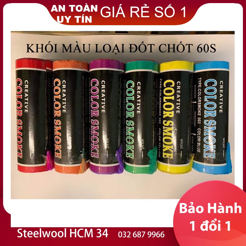 Combo5 ống khói màu chụp ảnh 60s ống to khói dày màu