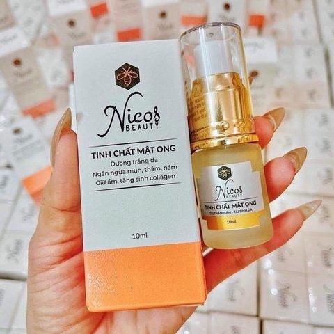 [Ảnh thật] Tinh chất mật ong dưỡng trắng mịn da Nicos chính hãng